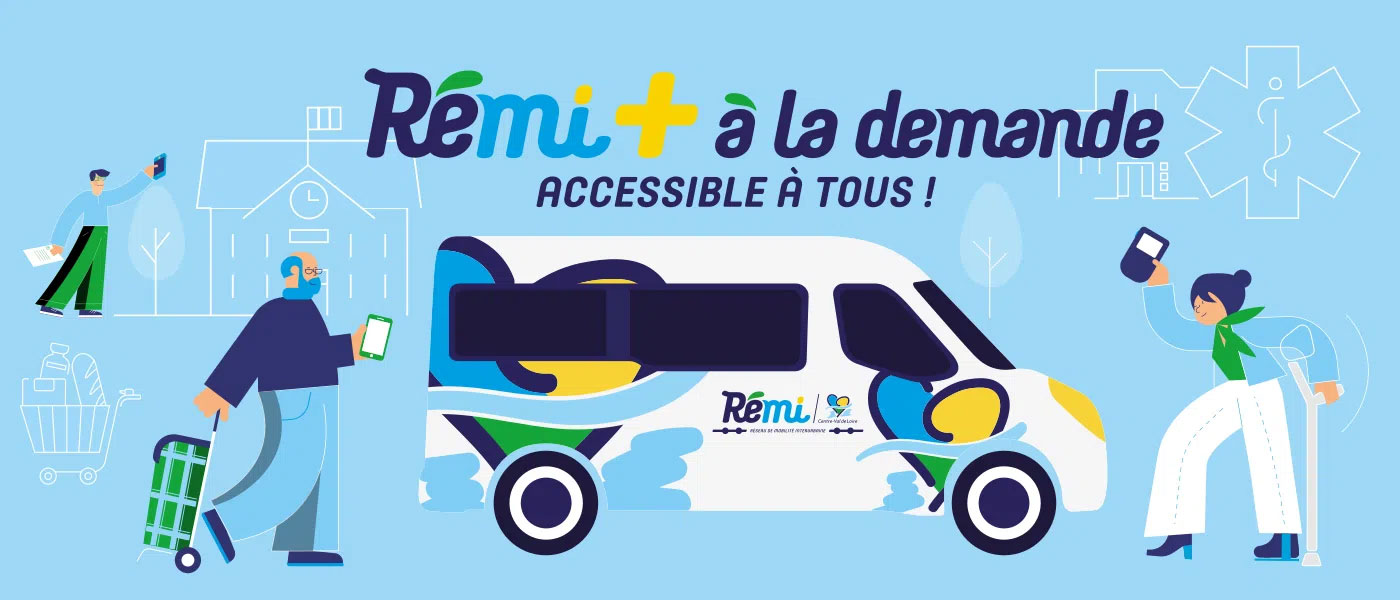 Transport personne à mobilité réduite Rémi + – CVL Mobilité